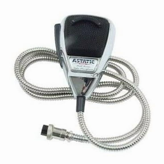Astatic 636LCHROME Noise Canceling Radio Microphone, Chrome