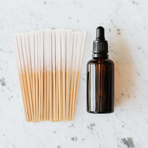 Niceauty 300 Pcs Pointed Swabs for Makeup Beauty Synthetic Material Assorted for Maintenance