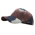 thumbnail image 3 of Gorra de pescador teñida con lazo para verano, con protección solar para hombre y mujer Marrón Rojizo + Gris + Blanco, 3 of 3