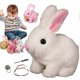 thumbnail image 2 of Bunby Realistic Talking Walking Bunny Toy, Easter Interactive Plush Robot Bunny, 2 of 5