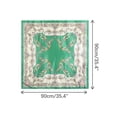 thumbnail image 3 of INSPIRE CHIC Women Floral Printed Square Scarves 35" Large Silk Feeling Satin Scarves Head Wrap Bandanas 90x90cm Green, 3 of 6