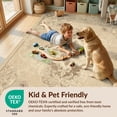 thumbnail image 4 of Design&I 9'x12' Washable Area Rug Sleek Flatweave Pet Friendly Farmhouse Ornamental Flourish Antique Inspired Symmetrical Design for Master Suite, Under Bed, 4 of 7