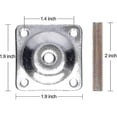 thumbnail image 3 of Leg Mounting Plates, Furniture Leg Attachment Plates Industrial Strength T-plate, 3 of 4