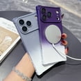 thumbnail image 3 of Decase for iPhone 17 Pro Max Rectangle Gradient Magnetic Case,Compatible with Mag-Safe,Silicone Slim Anti-Scratch Shockproof with Full Camera Lens Protection for Women Men Phone Case,Orange, 3 of 9