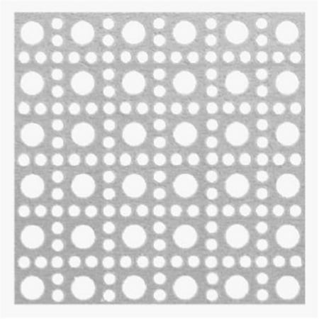 11257 Lincane Aluminum Perforated Sheet, .020 x 24 x 36-In., Silver - Quantity 5