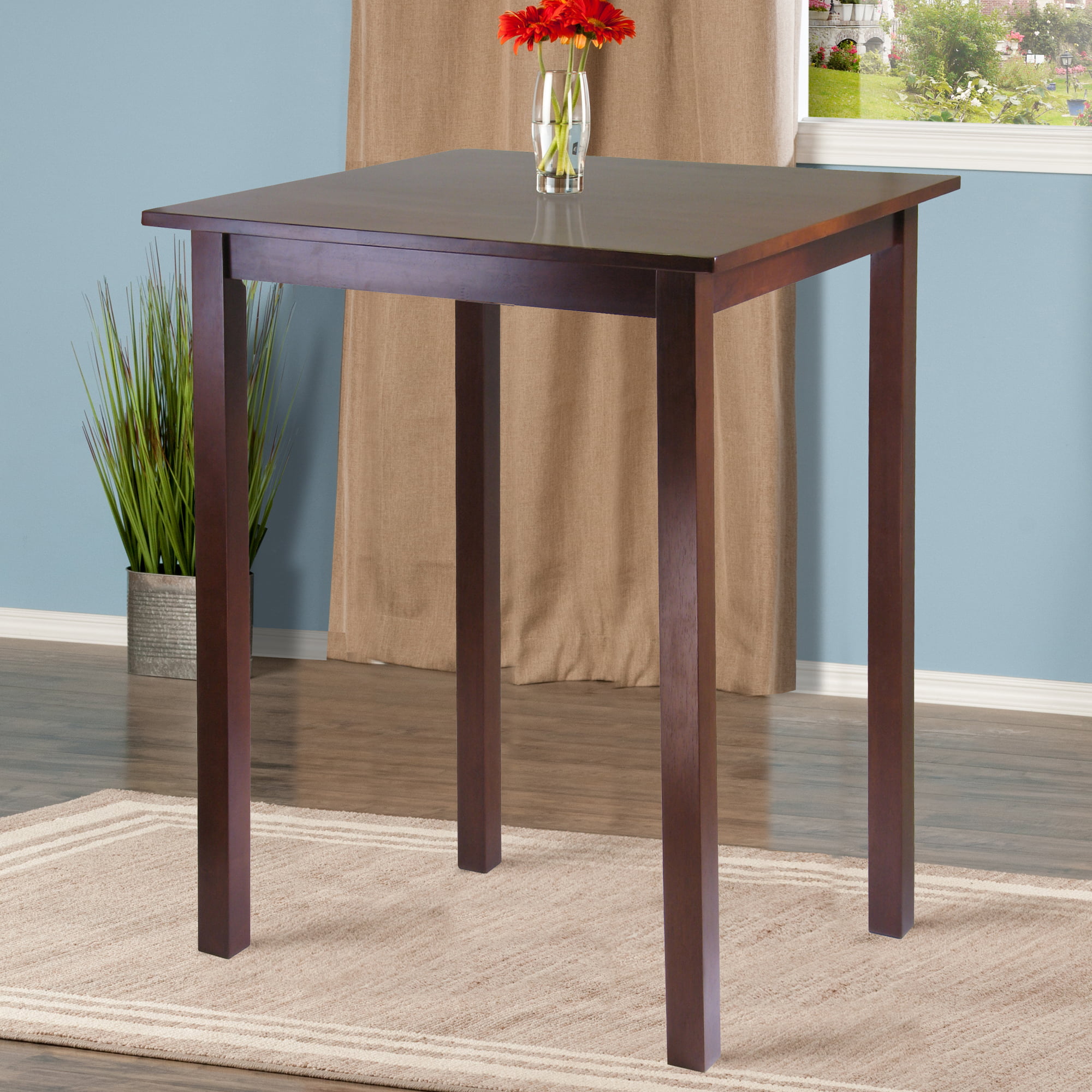 Winsome Wood Parkland Square High Table, Walnut Finish - image 2 of 5