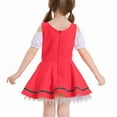 thumbnail image 4 of YOUYEDIAN Kids Girls Oktoberfest Dress Short Sleece Bavarian Dirndl Dresses Trendy Party Princess Dresses Pink 3-5 Years, 4 of 6