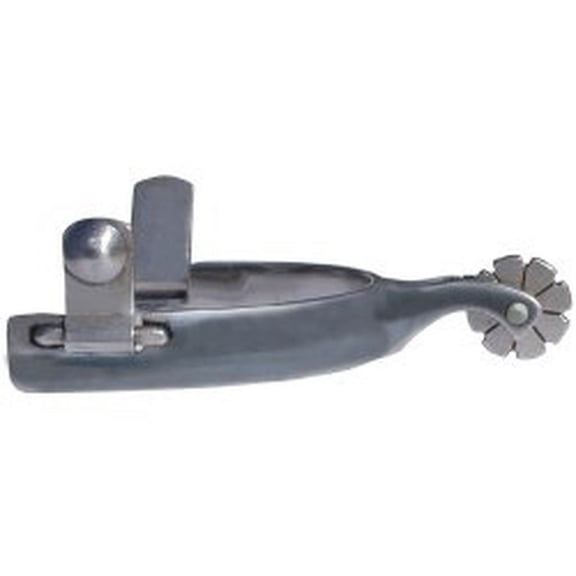 Professional Choice Polished Steel Western Cowhand Spurs 8 Point Rowel