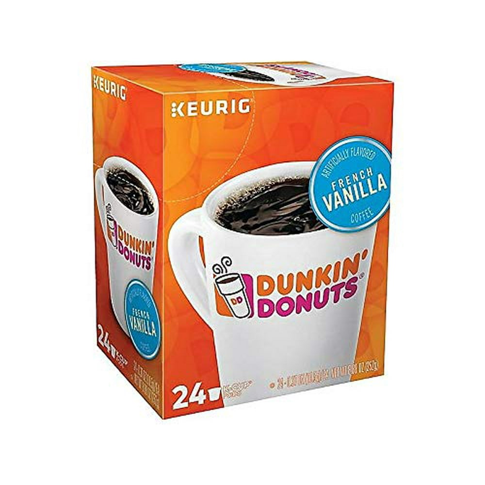 Dunkin' Donuts 2519292 French Vanilla Coffee KCup Pods Medium Roast 24