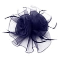 thumbnail image 4 of Bridal Headband With Organdy Feather Fascinator Hair Clip For Weddings And, 4 of 4