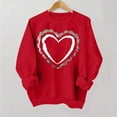 thumbnail image 4 of Amzcrzy Sweat-Shirt pour Femmes, Col Rond, Imprimé, Manches Longues, Chandail en Molleton à Capuche, Chandails en Molleton de Saint-Valentin pour Femmes, Chemises à Manches Longues pour Femmes, Chandail en Molleton à Enfiler S, 4 of 4