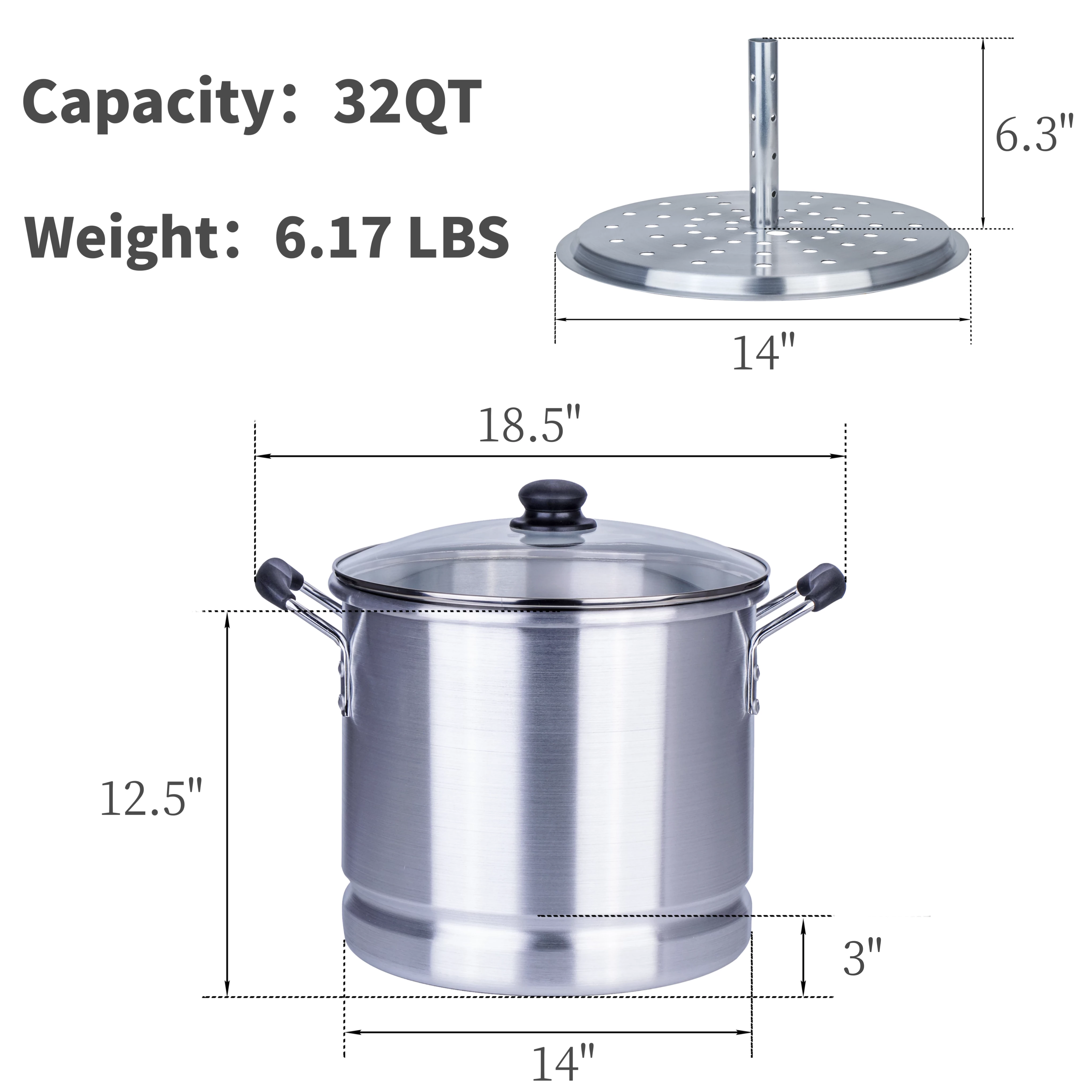 Amko, Aluminum Sauce Pots (Various Sizes)