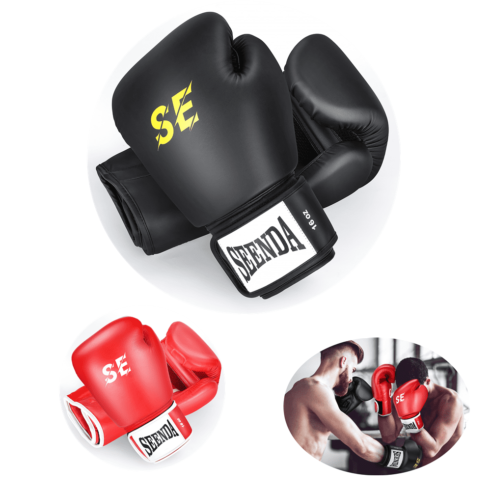 ADii™ Boxing Sparring Gloves Muay Thai Kickboxing Punching Bag Training MMA Mitt