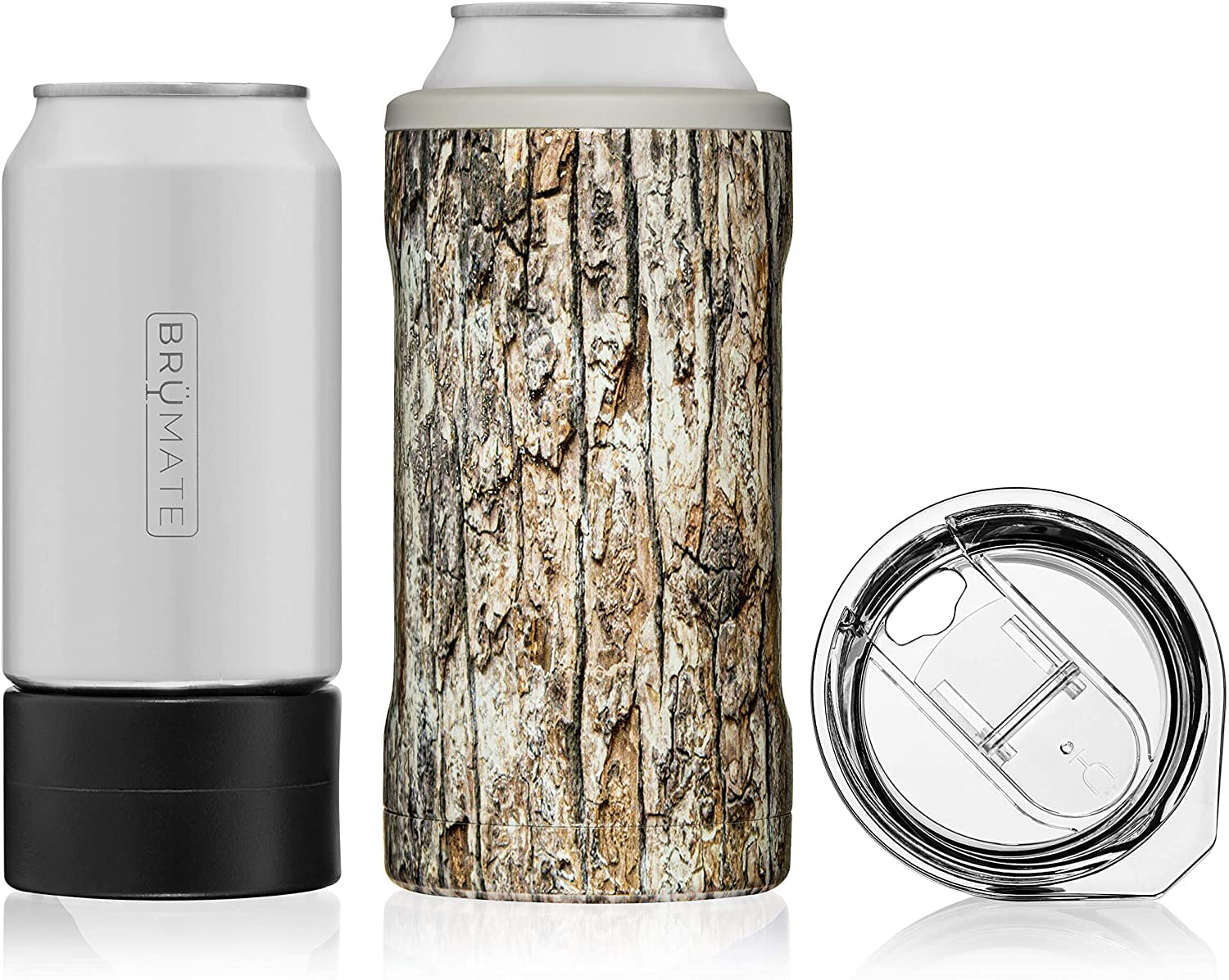 3D Camo Works With 12 Oz 16 Oz Cans And As A Pint Glass BrüMate HOPSULATOR TRíO 3-in-1 Stainless Steel Insulated Can Cooler