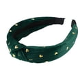thumbnail image 7 of Unique Bargains 1 Pc Heart Shape Stud Knot Headband Women Hairband 1.18 Inch Wide Green, 7 of 7