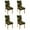 Tournesols, variante sur Housses de Chaise pour Salle à Manger Ensemble de 4 Spandex Super Ajustement Extensible Amovible Lavable Protecteur de Siège de Chaise pour Maison Fête Hôtel Cérémonie de Mariage, Taille Universelle (Fleurs Bleues)