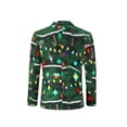 thumbnail image 4 of Men's Christmas Blazer Jacket Xmas Funny Ugly Casual One Button Holiday Suit, Christmas Tree, L, 4 of 7