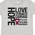 thumbnail image 4 of Inktastic Multiple Myeloma Hope Love Strength Boys or Girls Toddler T-Shirt, 4 of 5