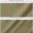 thumbnail image 2 of Soimoi Cotton Poplin Fabric Dot & Fox Cartoon Print Fabric by Yard 42 Inch Wide, 2 of 7