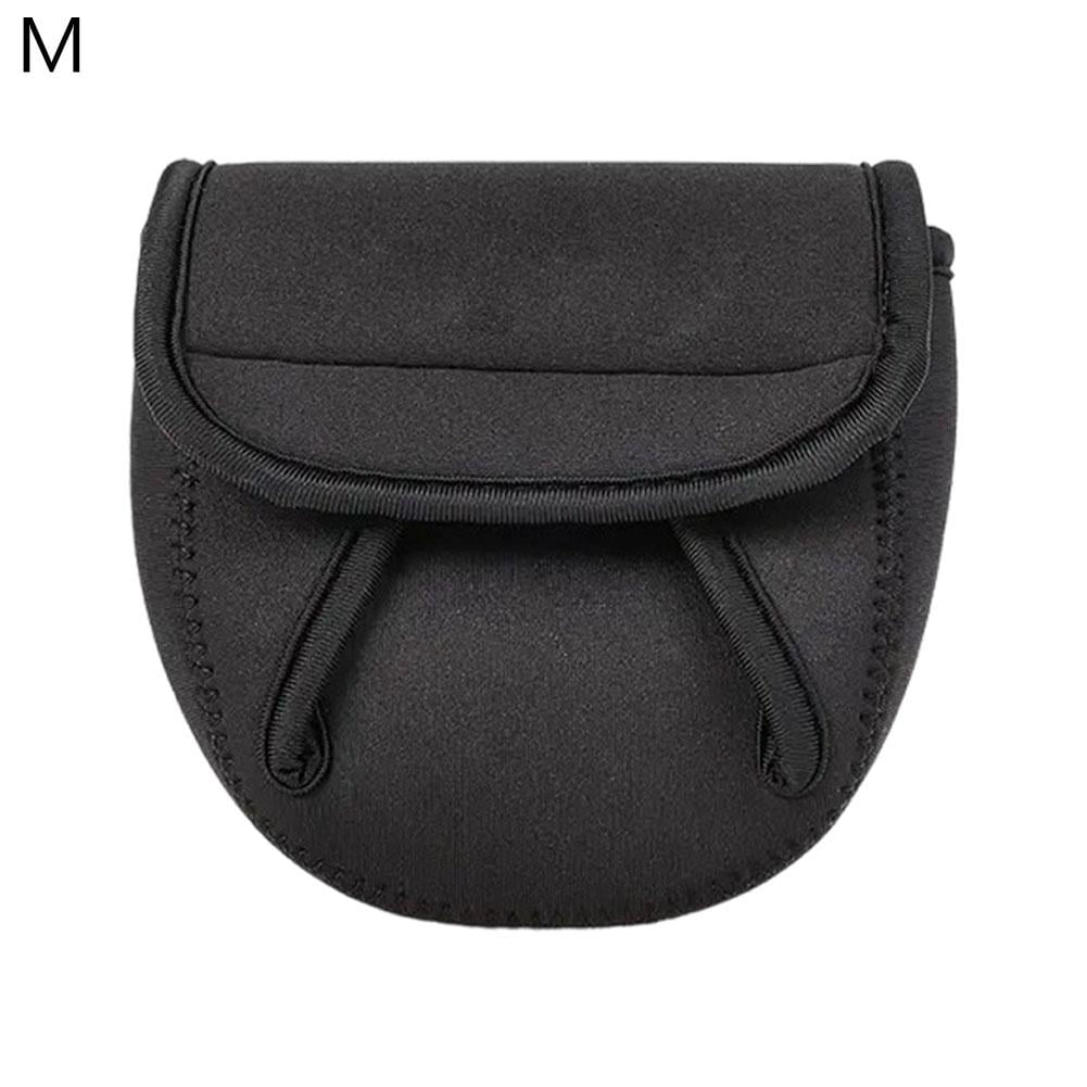Spin Reel Cover Case 5mm Neoprene Pouch Secure Hook Loop On-Rod Design Shockproof Fishing Gear Protector for 1000 2000 Series Ultralight Tackle Bag