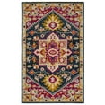 thumbnail image 4 of SAFAVIEH Aspen Gamal Floral Bordered Wool Area Rug, Navy/Fuchsia, 8' x 10', 4 of 6