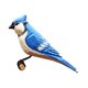 thumbnail image 3 of Estatuilla de Pájaro en Miniatura de Estilo Nórdico, Animal de Madera, Adorno Tallado en Madera Azul perfecl Talla de escultura, 3 of 8