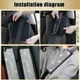 thumbnail image 6 of 2 Pcs Car Seat Belt Covers, Universal Car Seat Belt Pads Cover, Car Seat Belt Strap Cover Shoulder Pad, Bling Seat Belt Covers for Women, Car Interior Accessories, Silver, 6 of 12