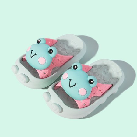 

〖TOTO〗Girls Slippers Baby Boys Girls Cartoon Non-Slip Slippers Shower Slipper Eva Soft Sole Slippers