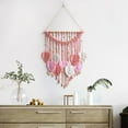 thumbnail image 3 of Macrame Wall Hanging Leaves Boho Wall Decor, Handmade Yarn Woven Wall Art Leaf Tapestry for Bedroom, Living Room, Hotel, 3 of 4