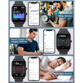 thumbnail image 3 of Smart Watch for Men Women with Bluetooth Call, Built in1.8 DIY Dial with，Black, 3 of 14