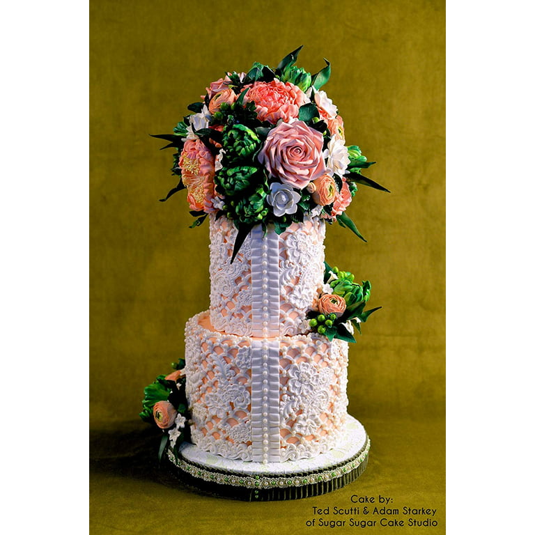 Marvelous Molds Scalloped Lattice Silicone Onlay | Cake Decorating with  Fondant Gum Paste Icing