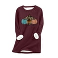 thumbnail image 2 of Chandail en Molleton Mode Décontractée pour Femmes Manches Longues Col Rond Blouses & Chemises Costumes d'Halloween pour Filles en Liquidation, 2 of 3