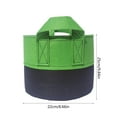 thumbnail image 3 of Breathable Nonwoven Fabric Garden Planting Containers | 13.78x11.02 in Green Grow Bags with Handles | Durable Aeration Pots for Vegetables & Gardening | Reusable & Easy to Move, 3 of 6