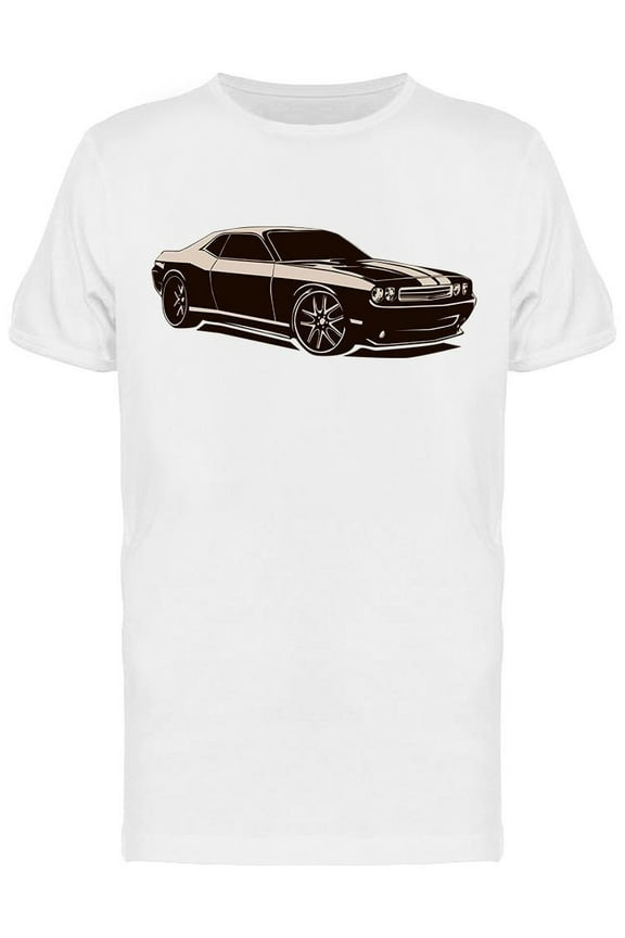 Old School Muscle Car Sketch T-Shirt Men -Image by Shutterstock, Male Small
