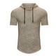 thumbnail image 1 of pstuiky Camisas de manga corta para hombre, Blusa de manga corta con capucha y estampado de moda para hombre camisas casuales para hombre l, 1 of 2