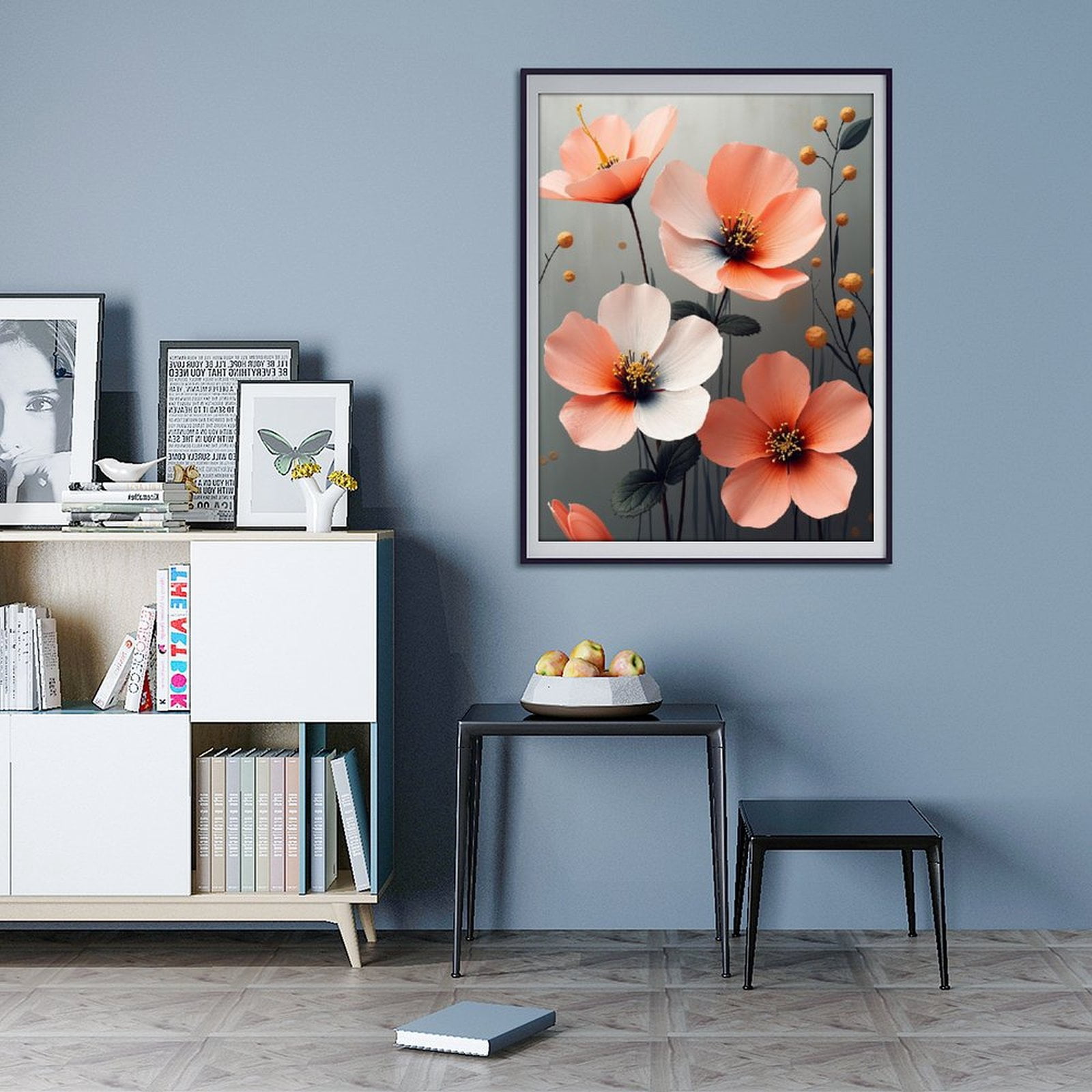 Diamond Art Kit for Adults, Classy Flower Print No.79 Diamond Painting for Adults Beginners, 5D DIY Diamond Art Painting Kits, Colorful Diamond Painting Craft for Home Decor 12x16