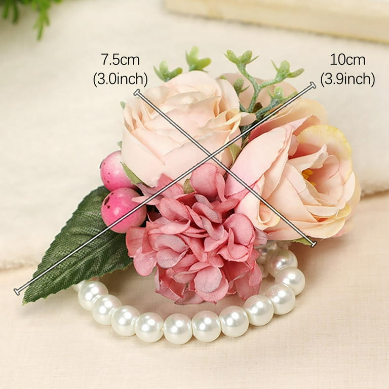 Corsage Wristlet Bride Wristband Flowers For Wedding Soft Wrist Corsage For  Bridal Bridesmaid Portable Hand Flower Decor Party - AliExpress