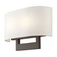 thumbnail image 2 of 45221-07 Livex Lighting 2 Light Medium Wall Sconce In Contemporary Style-9 Inches Tall and 13 Inches Wide-Bronze Finish, 2 of 15