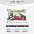 thumbnail image 6 of Fotbe Merry Christmas 1 Pillow Cases - Envelope Closure - Luxury, Extra Soft, Cooling Pillow Covers - Wrinkle, Fade, Stain Resistant-20"x30", 6 of 9