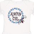 thumbnail image 4 of Inktastic Alaska Girl Forget-me-not Flower Girls Long Sleeve Baby Bodysuit, 4 of 5