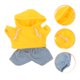 thumbnail image 3 of Conjunto de ropa para muñecos de peluche con sudadera con capucha y vaqueros. Conjuntos suaves y cómodos para peluches de 20 cm., 3 of 8