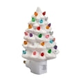 thumbnail image 3 of Luz de noche para de Navidad, decoración navideña, regalos encantadores de cerámica, luz de noche para de Navidad de estilo vintage para Blanco, 3 of 9
