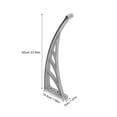 thumbnail image 2 of LOLIPPYY Wall Mount Bracket Assembly For Patio Door Window Canopy Cover Grey 1Pcs, 2 of 8