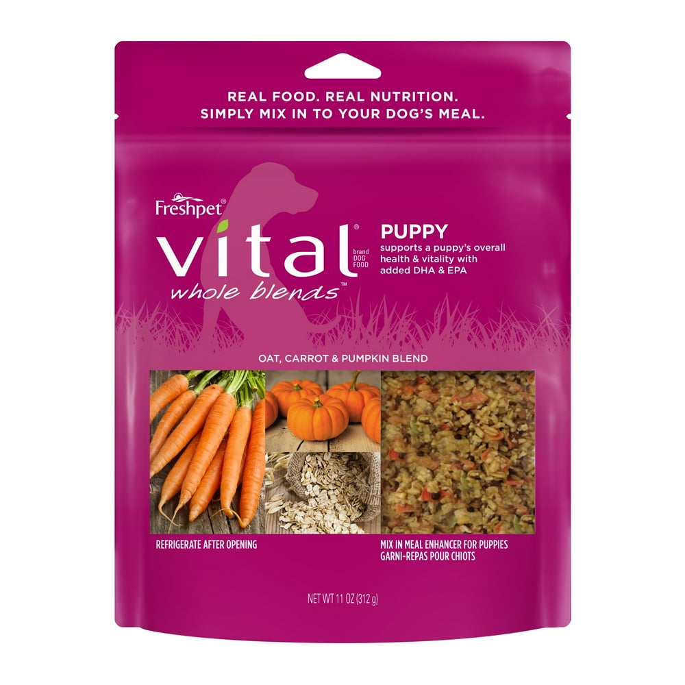 Freshpet Vital Whole Blends Puppy Recipe Mix In Meal Enhancer Dog, 11
