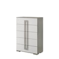 thumbnail image 4 of Olivia Contemporary Style Chest with Metallic Accents Made with wood in White, 4 of 5