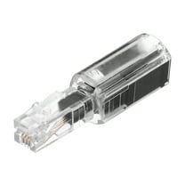 Phone Cord Detangler, 360° Telephone Cord Detangler Swivel Anti Tangle Landline, Clear Black