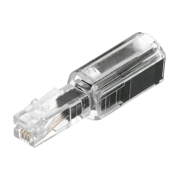 Phone Cord Detangler, 360° Telephone Cord Detangler Swivel Anti Tangle Landline, Clear Black