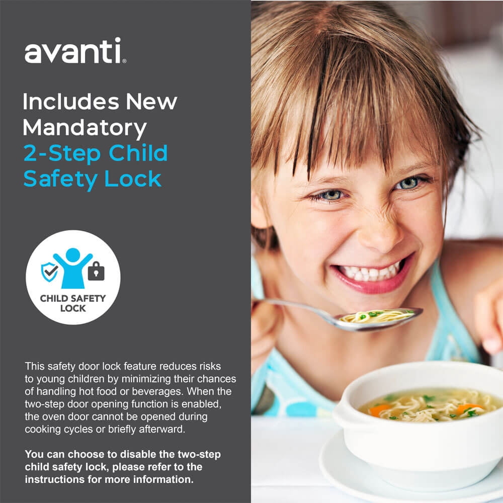 Avanti MT115V0W 1.1 Cu. Ft. White Countertop Microwave
