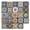 B, variant on Mandala Style 24 Pcs (6x6 in) Decorative Tile Stickers, Peel and Stick Self Adhesive Removable Moroccan Talavera Tiles Backsplash Waterproof Kitchen Bathroom Furniture Staircase Home Decor