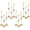 Gold - 12pcs, variant on 12pcs Black Candle Holder, Black Candlestick Holders Taper Candle Holders for Pillar Candles Sticks Holder Decor Halloween Christmas Decorations Candle Stick Holder Candelabros para Centros de Mesa
